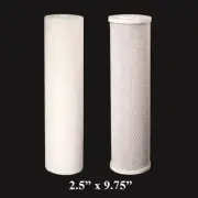 2 Reverse Osmosis Replacement Filters 2.5" x 9.75" RO Sediment & CTO Cartridges