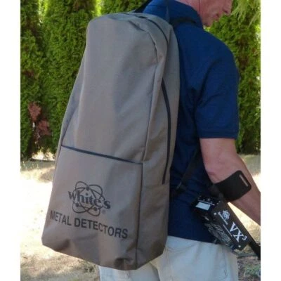 White’s Detector Backpack Case – Fits Most Models | Padded, Brown | 601-1255