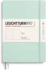 LEUCHTTURM1917 370311 Notebook Composition (B5), Soft Cover, 123 Numbered Pages, Mint Green, Blank