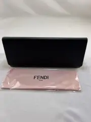 Fendi Sunglasses Eyeglasses Small Hard Leather Triangle Case BLACK, Pink,& Cloth