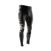 McDavid Mens Recovery Max Tights Charcoal Hydro Camo Bright Yellow - XL