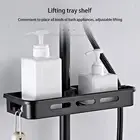Shower Caddy Pole Tray No Drills Holder Storage Organiser Rack Bathroom HolderNJ