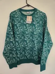 Puma Essential Floral Vibes Graphic Crew Neck Sweatshirt Womens Size Large NWT