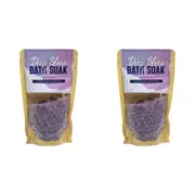 2PK Gift Republic 250g Deep Sleep Bath Salt Scented Soak Lavender & Chamomile