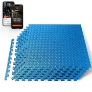 SQUATZ 24.2in x 0.4in 6pcs Gym Mat, Lightweight EVA Foam Interlocking Tiles