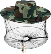 Kisangel Hat Beekeeper Veil Hat Net Beekeeping Safety Gear Double Cap Top Protective Mesh Comfortable Beekeeping Cap