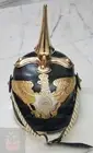 Leather German Pickelhaube Helmet Prussian Helmet WW1 Helmet Vintage Replica Gif