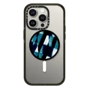 Snappy Grip Stand Snappy™ Grip Stand MagSafe Compatible Black-blue checks optical illusion