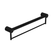 Nero Mecca Care 32mm Grab Rail With Towel Holder 600mm Matte Black NRCR3224BMB