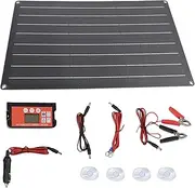 Car Solar Panel Charging Kit, Solar Panel Charger 30W Smart Internal Guard System Car Battery Solar Charger for Motorcycles, Boats, Tractors, ATVs, Agricultural Equipment