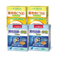 在飛比找momo購物網優惠-【SENTOSA 三多】男性B群鋅硒錠60錠2盒+維他命C5