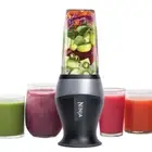 Ninja Fit Compact Blender 700W, 2x16oz Cups, Spout Lids, Black QB3001SS