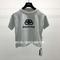 在飛比找Yahoo!奇摩拍賣優惠-Balenciaga 女款 短TEE ❤️