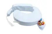 My Brest Friend Baby Nursing Breastfeeding Support Pillow w Pocket Blue Stripe