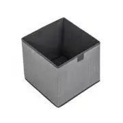 Fabric Storage Cube Bin - Foldable Fabric Bin, Closet Organizer - Grey Large