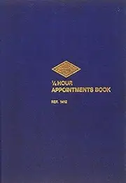 Zions Appointment Book 1412 1/4hr