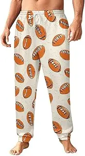 [Generic] Men's Sweatpants, Nostalgic Football Art-48, Polyester Joggers, Sweatpants Jogging Pants for Workout Running
