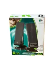 NEW in BOX Logitech R-10 2.0 Stereo Speaker System Computer PC Black