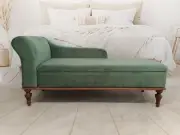 Sage green sofa, Chaise lounge sofa, Single sofa, Lounger sofa, Living room sofa