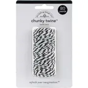 Doodlebug Monochromatic Chunky Twine 20yd-Beetle Black MONOCT-4817