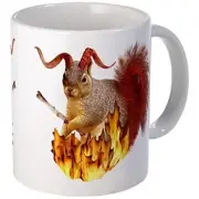 11oz mug Krampus Squirrel - Printed Ceramic Coffee Tea Cup Gift