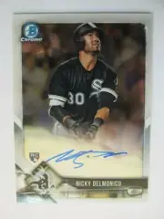 2018 BOWMAN CHROME NICKY DELMONICO AUTOGRAPH ROOKIE CARD WHITE SOX AUTO RC