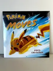 Pokemon Moves 2023 Wall Calendar Collectable by Pokémon Sealed New In Box