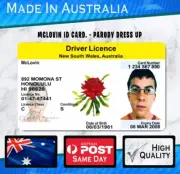 McLovin NSW ID Card Plastic - Parody Prop Gift Novelty SUPERBAD funny prank
