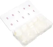 500pcs Natural False Nail Tips Long Fake Fingernail Patches Salon Fake Fingernail Nail Art Supply