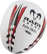 Ram Rugby Solo Skills Rebounder Rugby Ball, Size 4