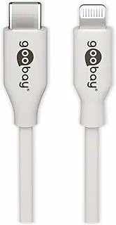 goobay 39446 Lightning - USB-C™ Charge and Sync Cable 1 m White - MFi Cable for Apple iPhone/iPad White