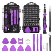 115 in 1 Magnetic Precision Screwdriver Set Electronics Repair Tools Kit Purple