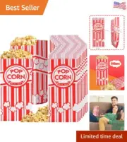 500 Pieces Paper Popcorn Bags, 1 oz Bags Individual Servings for Machine Part...
