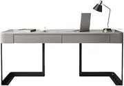 Workstations Minimalist Glossy Rock Plate Desk Modern Light Luxury Study Home Small Desktop Pc Table Writing Office Desk Office Desk(140 * 60 * 75CM)