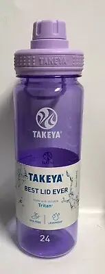 50403 PURPLE TAKEYA BEST LID EVER WITH DURABLE TRITAN BPA-FREE LEAKPROOF 24OZ