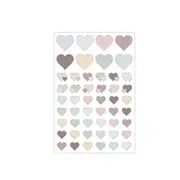 2 Sheets (100 pcs) Beautiful Gradient Love Hearts Notebook Diary Stickers Decorative Sticker