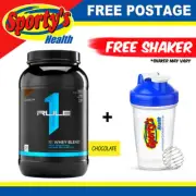 Rule 1 R1 Whey Blend 2lb - Chocolate - Free Shaker + Postage