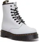 Dr Martens 1460 Bex Womens 8 Eye Lace Up Leather Boot In White Size UK 3 - 8