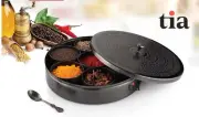 Antic Spice Box/Masala Dabba Kitchen with Lid/7 Spice Containers and 1 Spoon