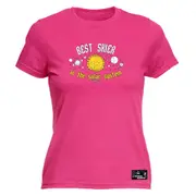 Powder Monkeez Best Skier In The Solar System - Funny Novelty Womens T-Shirt T Shirt Tshirt