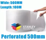3 Rolls Perforated 50cm Bubble Wrap 500mm x 100M Melbourne Metro only