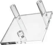 ABOOFAN Clear Display Stand for Minerals and Gemstones Elegant Specimen Holder Base Lightweight and Organizer for Crystals Rocks and