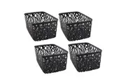 4x Boxsweden Vin Storage Basket 28.5cm Home Storage Cleaning Container Box Asst
