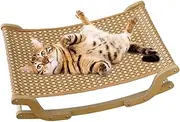 Cat Sisal Lounge Chair - Sisal Scratcher Beach Chair | Cat Hammock Chairs | Elevated Cats Bed | Kitten Rocking Sofa Pet Cooling Recliner for Play Living Room Balcony Indoor Apartment Garden