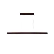Meya Modern Sleek CCT LED Hanging Pendant Light Lamp Large Walnut