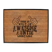 This Is What Awesome Auntie - Funny Novelty Doormat Man Cave Floor mat