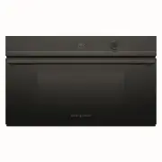 Fisher & Paykel 76cm Series 9 Contemporary Compact Combi-Microwave Oven - Black