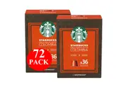 Starbucks By Nespresso Single Origin Colombia Coffee Pods Capsules 72 Pack