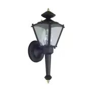 Sunset Lighting 15" Outdoor Wall Sconce Lantern Black Finish F6884-31