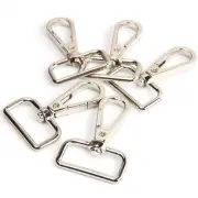 12 Pcs D Ring Swivel Lobster Claw Clasp, Push Gate Snap Hooks Trigger Clips(S...